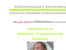 Tablet Screenshot of hebammenpraxis-sonnenberg.de